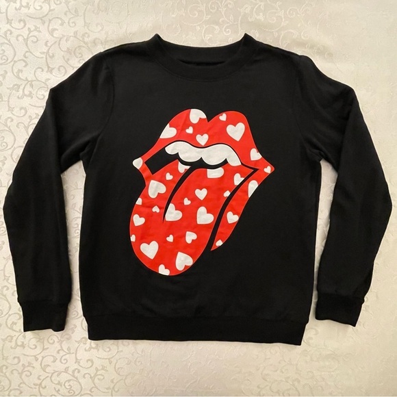 Rolling Stones Hearts Graphic Sweatshirt - Picture 10 of 16